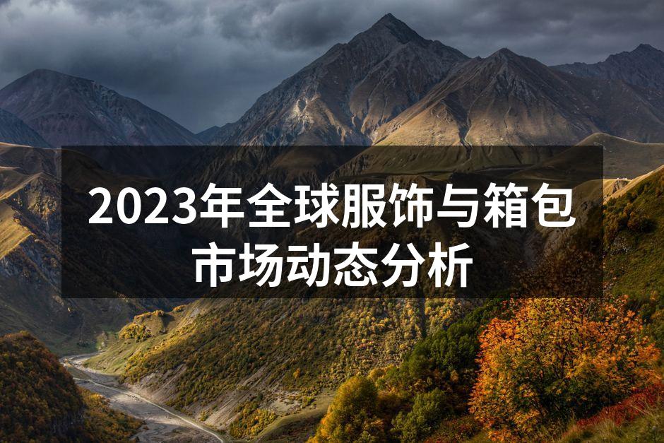 2023年服饰市场趋势图
